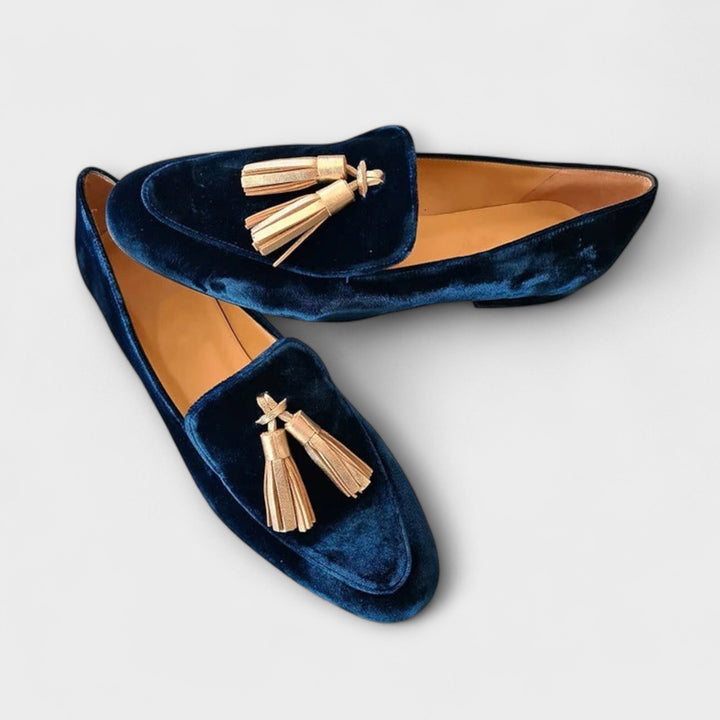 Quinnlyn – Loafers w stylu vintage z frędzlami