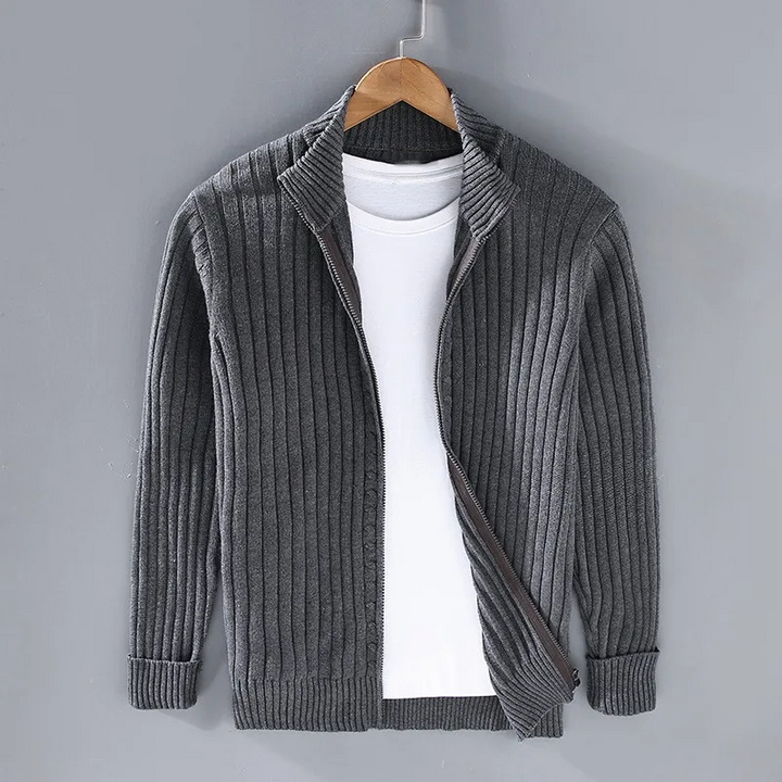 Massimo| Merino Zip Kardigan