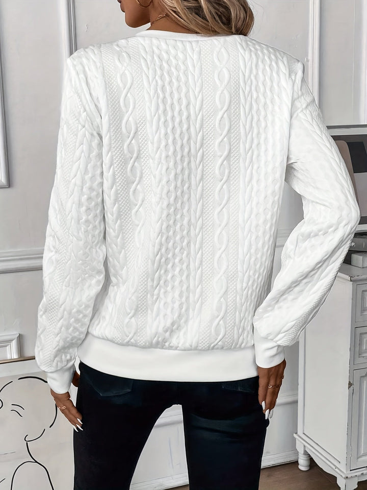 Pauline - Elegancki Sweter z Zamkiem