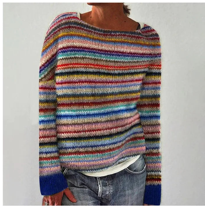 Irma | Retro Sweter Robiony na Drutach