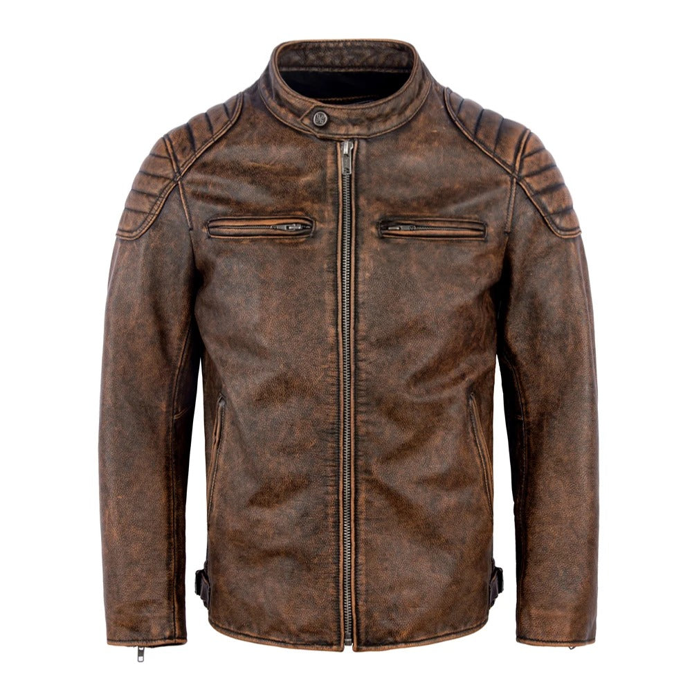 Kacper™ | Vintageowa Skórzana Kurtka
