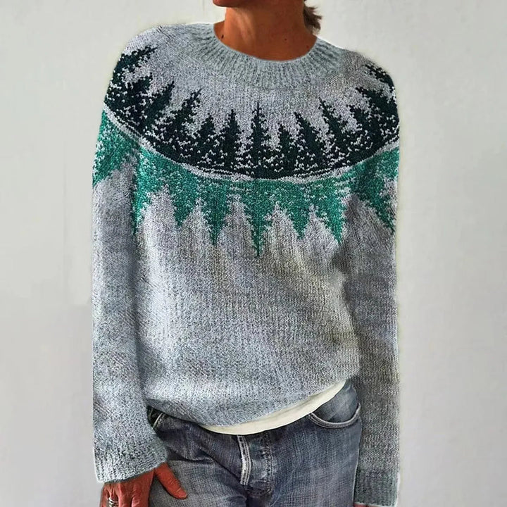 Irma | Retro Sweter Robiony na Drutach