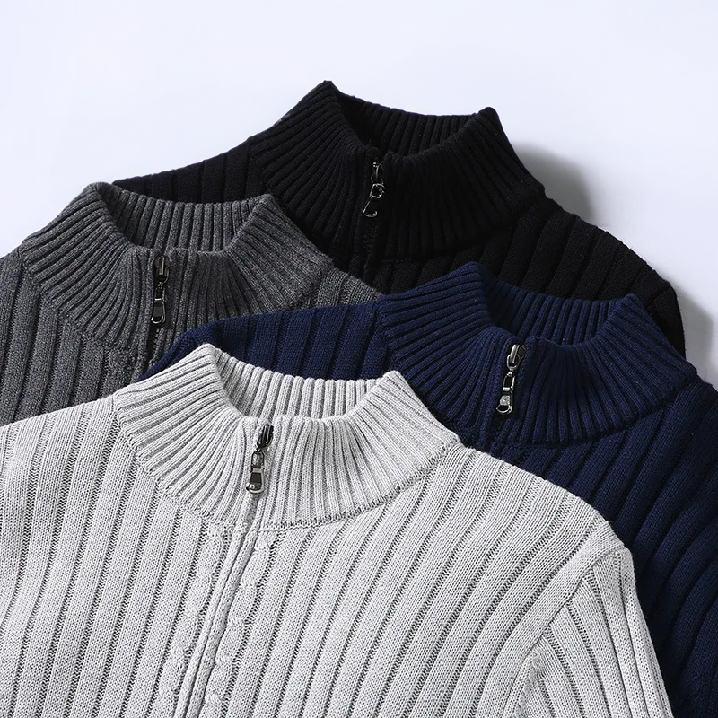 Massimo| Merino Zip Kardigan