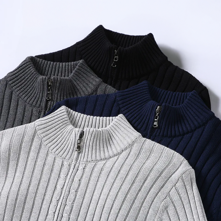 Massimo| Merino Zip Kardigan