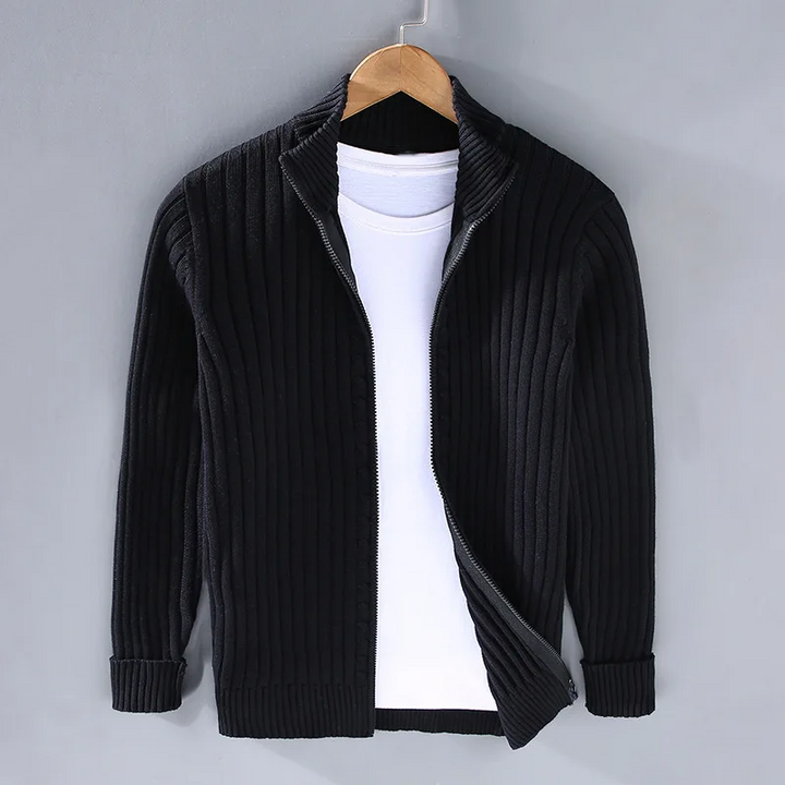 Massimo| Merino Zip Kardigan