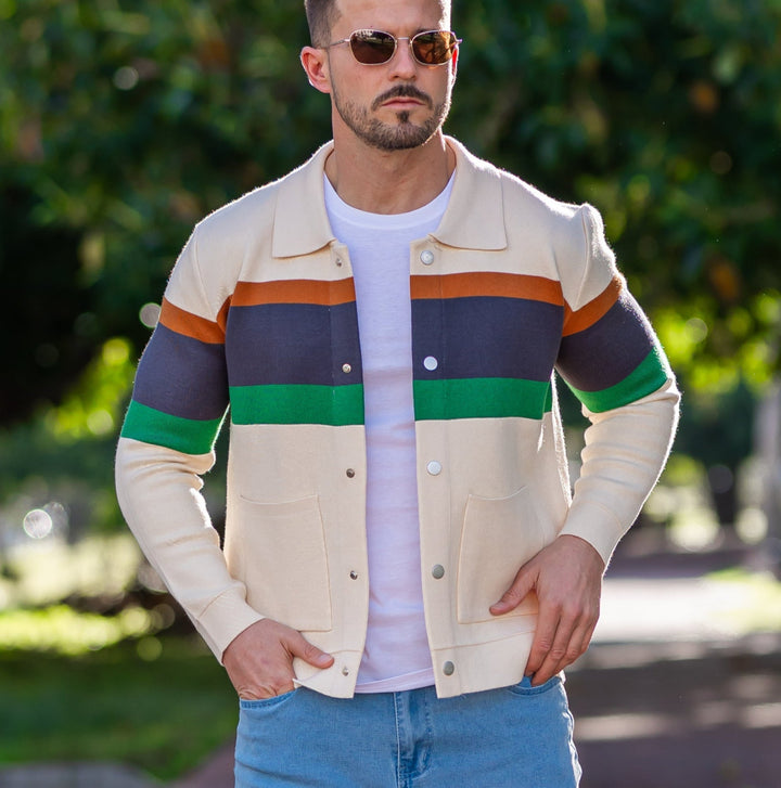Ellis| Sweter z guzikiem