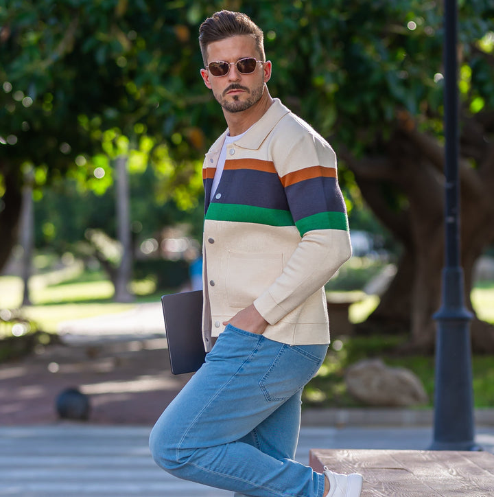 Ellis| Sweter z guzikiem