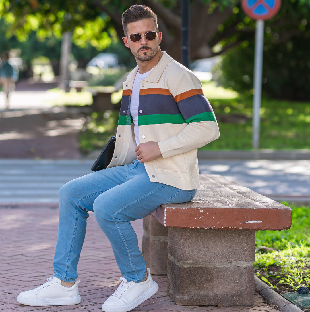 Ellis| Sweter z guzikiem
